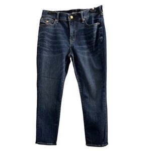 True Religion Mid Rise Skinny Jeans Blue Horse Shoe Pocket Size 32